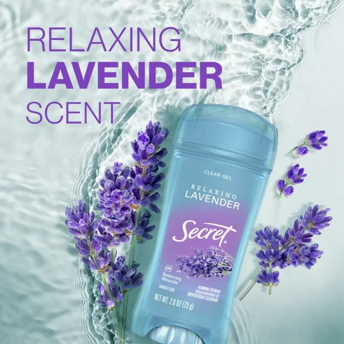 Secret Fresh Antiperspirant Deodorant Clear Gel Luxe Lavender 73g – Image 2