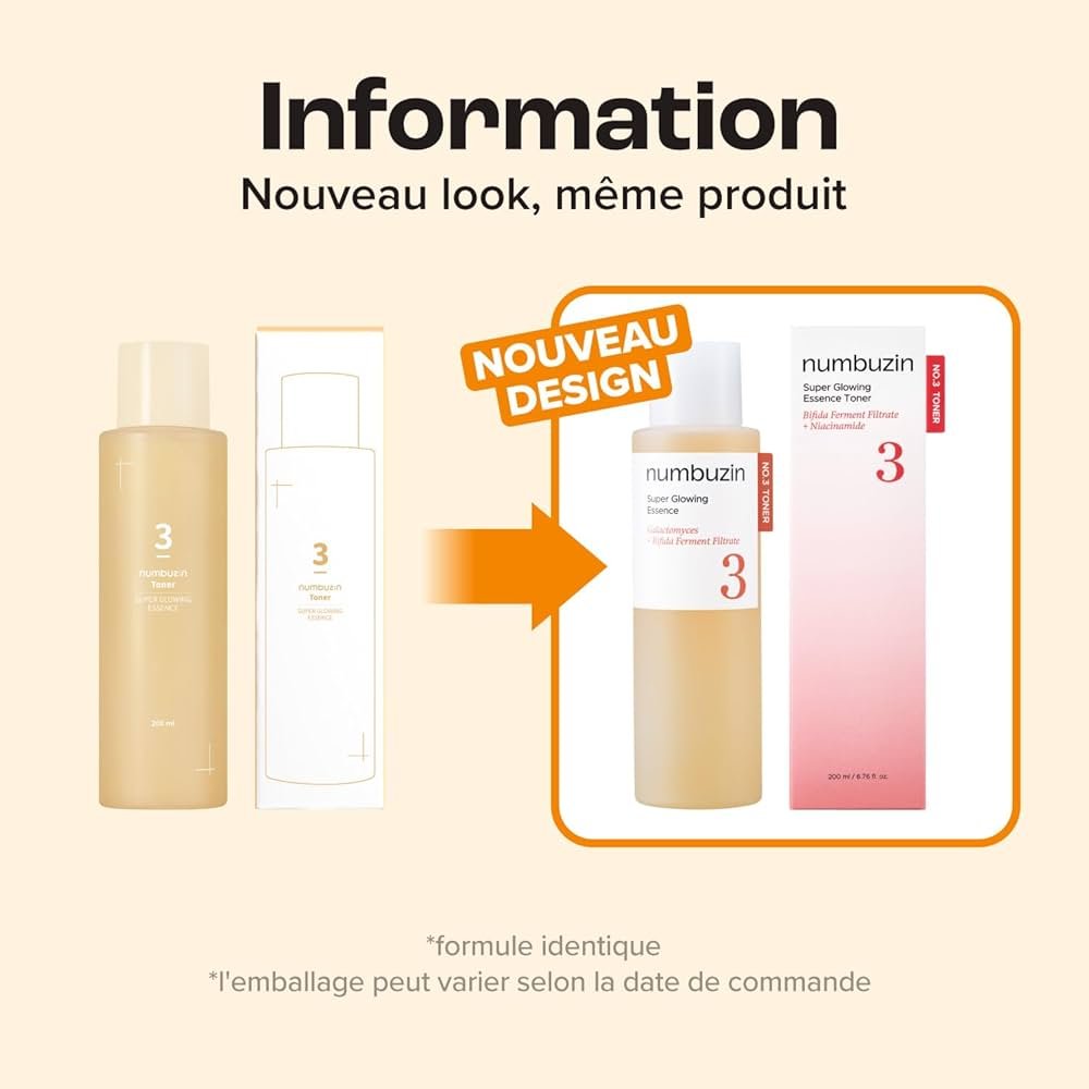 Numbuzin - No.3 Super Glowing Essence Toner - 200ml – Image 2
