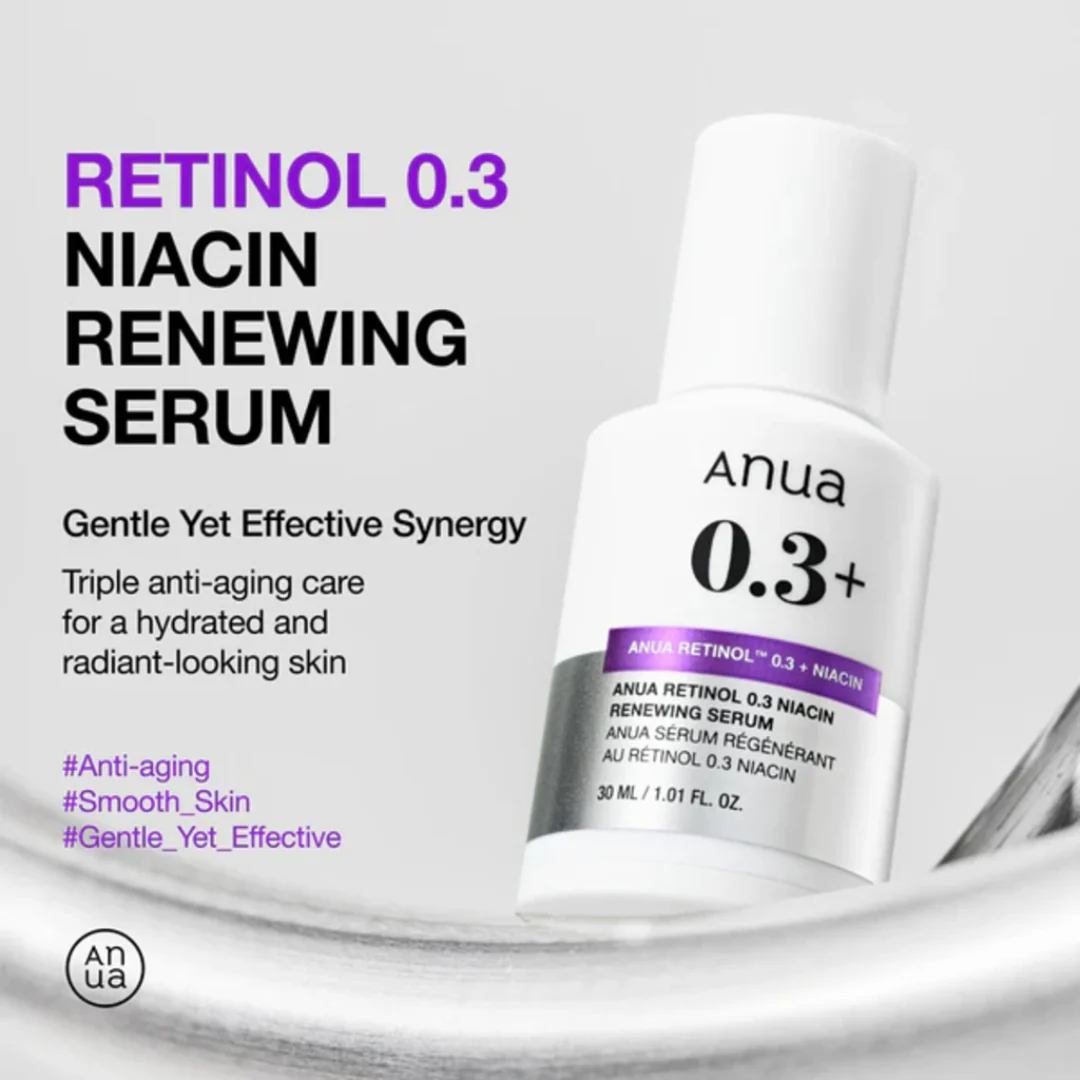 Anua – Nano Retinol 0,3% + Niacin Renewing Serum 30ml – Image 3