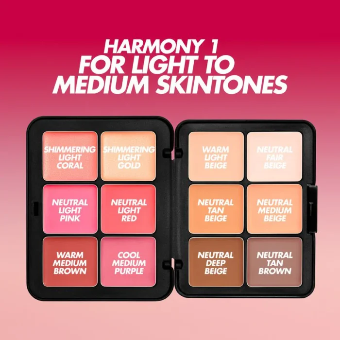 MAKE UP FOREVER HD Skin Blush & Glow – Palette Blush & Highlighter clair a medium – Image 2