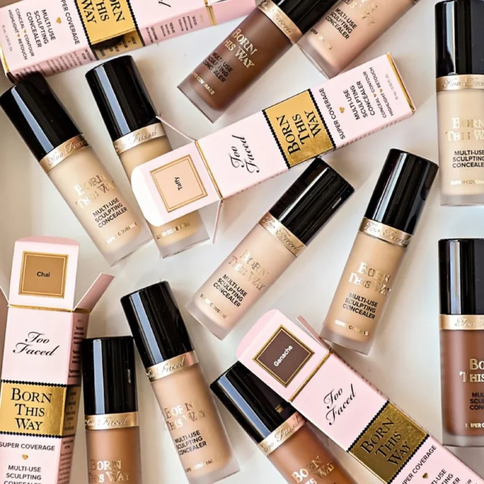 Too Faced Born This Way Super Coverage Multi-Use Concealer – Anti-cernes -Shortbread – Image 3