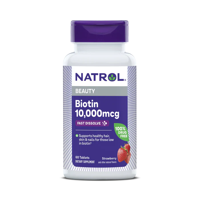 NATROL | BIOTIN BEAUTY 10000 MCG 60 Tablets