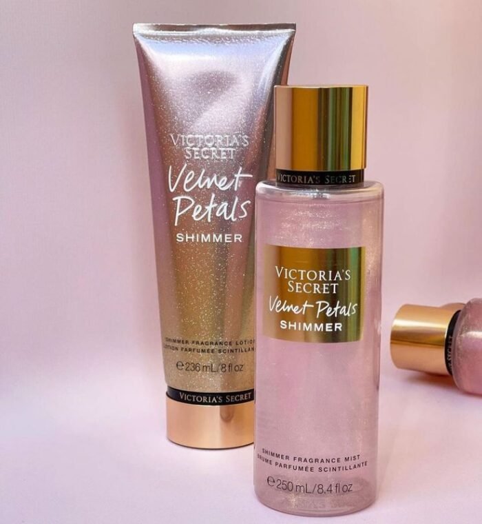Victorias Secret - Brume corporelle et Lotion corporelle Velvet Petals Shimmer 250ml - 236ml