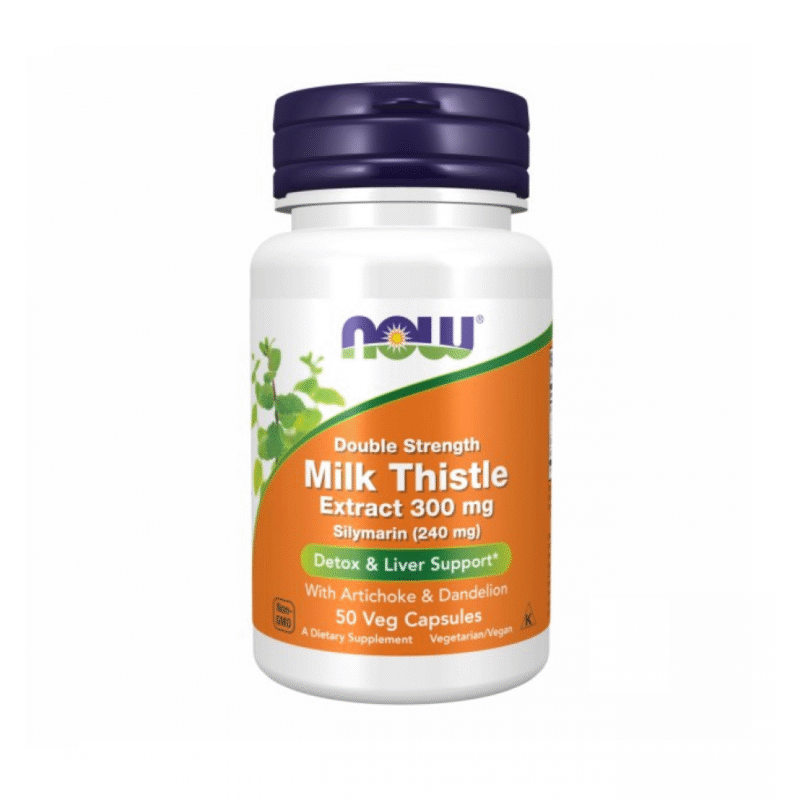 NOW MILK THISTLE 300mg 50 veg capsules