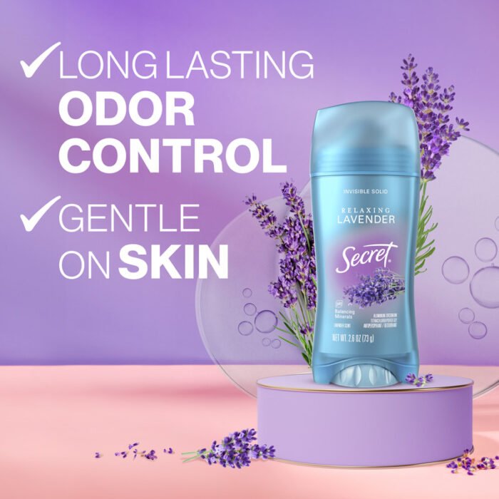 SECRET Déodorant solide invisible original Lavender 73G – Image 3
