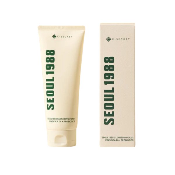 K-SECRET Seoul 1988 Cleansing Foam: Pine Cica 1% + Probiotics 150ml