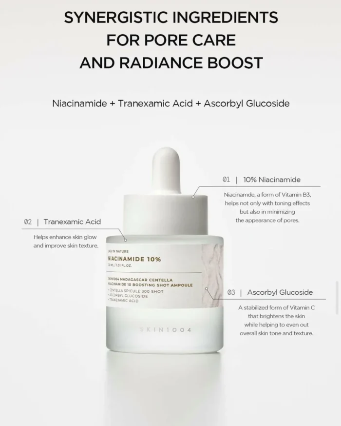 SKIN1004 Niacinamide 10 Boosting Shot Ampoule 30ml – Image 3
