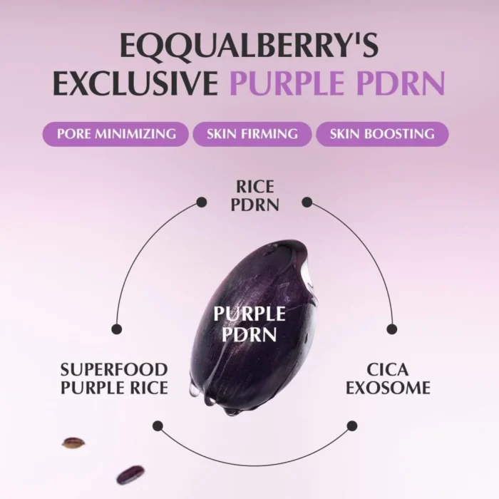 EQQUALBERRY - Purple PDRN Pore Minimizing Serum 30ml – Image 4