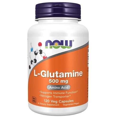 Now Foods L-Glutamine 500 mg 120 Veg Capsules