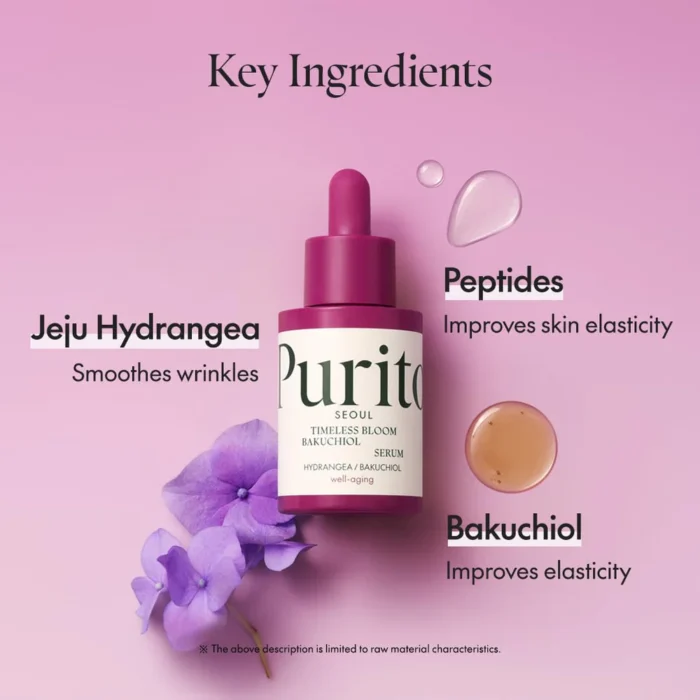PURITO SEOUL Timeless Bloom Bakuchiol Serum 30ml – Image 2