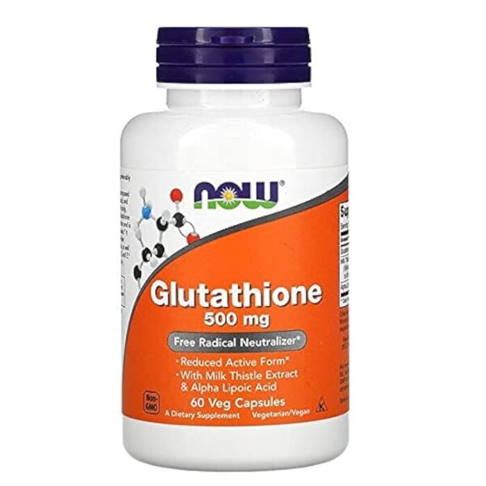 Now Foods  Glutathione 500 mg 60 Veg Capsules