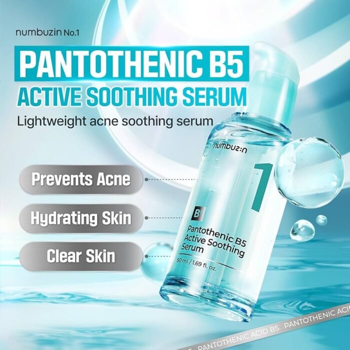 Numbuzin No.1 Pantothenic B5 Active Soothing Serum 50ml – Image 2