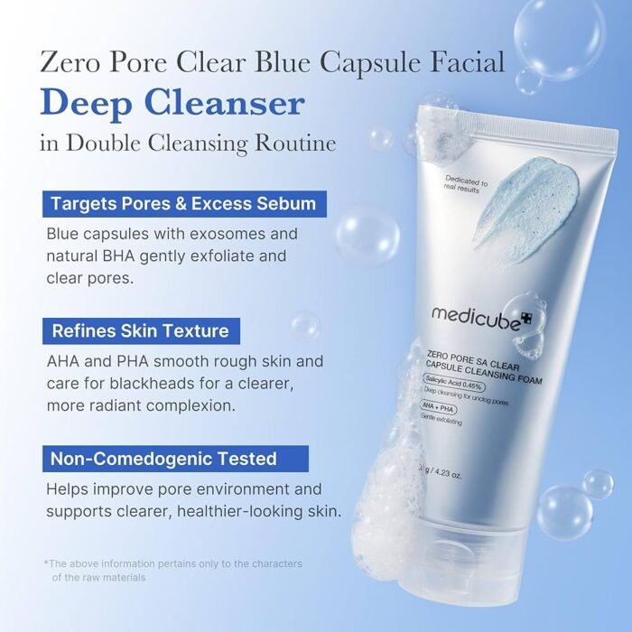 medicube Zero Pore Capsule Cleansing Foam 120g – Image 3