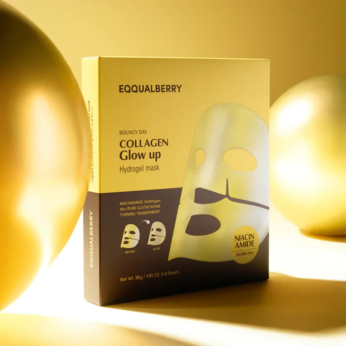 EQQUALBERRY - Collagen Glow Up Hydrogel Mask – Image 8