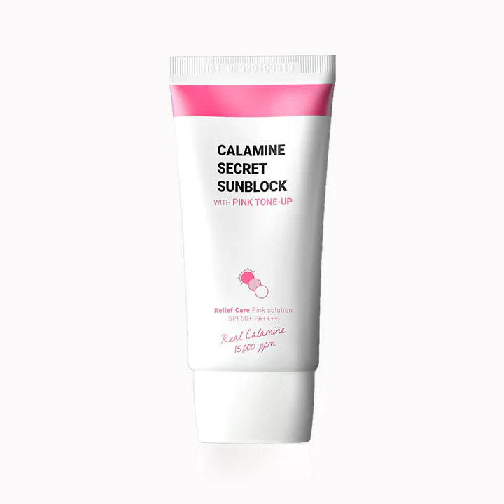 K-Secret Calamine Secret Sunblock With Pink Tone-Up SPF 50+ & PA++++ 50ml