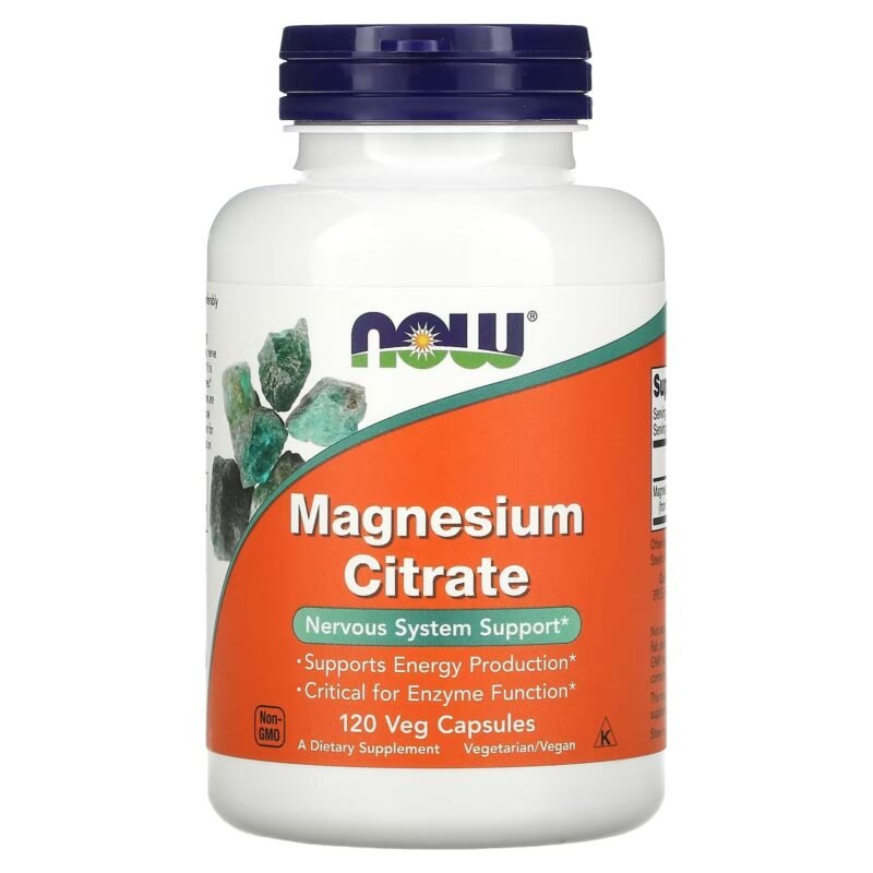 NOW Foods magnésium citrate 120 veg capsules
