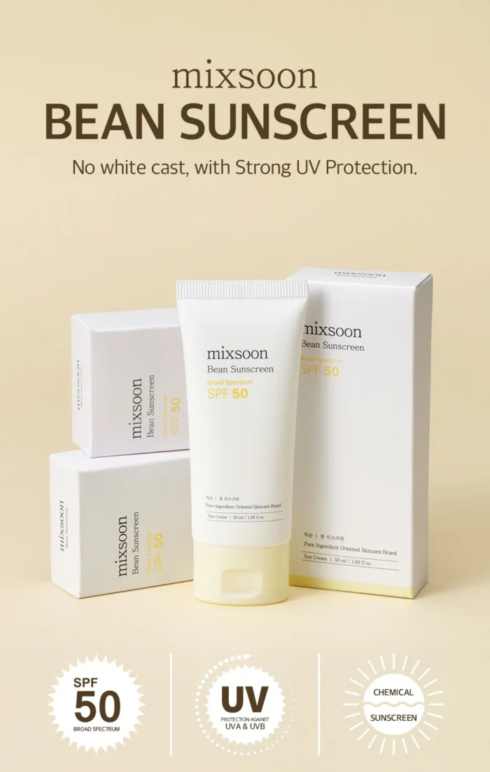 mixsoon Bean Sun Serum SPF50+ PA++++ 50ml – Image 6