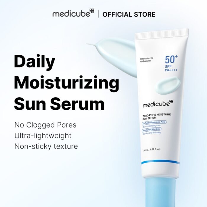 Medicube Zero Pore Moisture Sun Serum SPF50+ PA++++ 50ml – Image 2