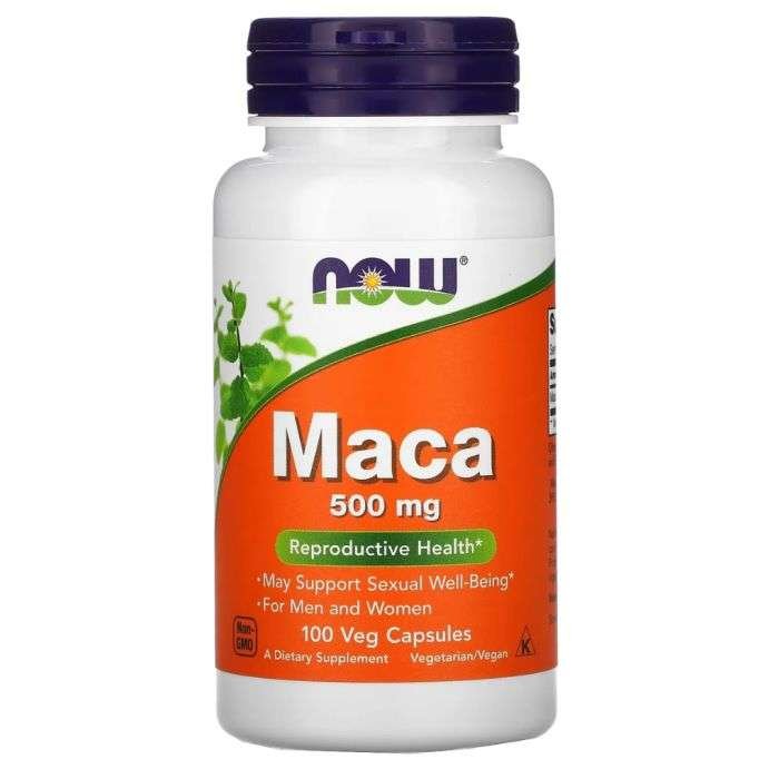 Maca NOW Foods 500mg, 100veg Capsules