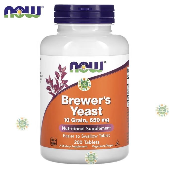 Now Brewers Yeast, 200 Tablets, 650 mg
