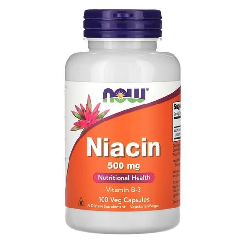 Now Niacin (500 mg) 100 veg capsules