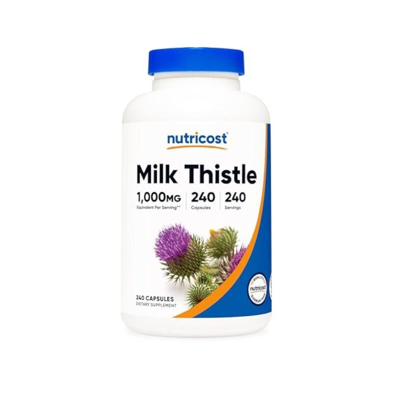 Nutricost, Milk Thistle, 1,000 mg, 240 Capsules