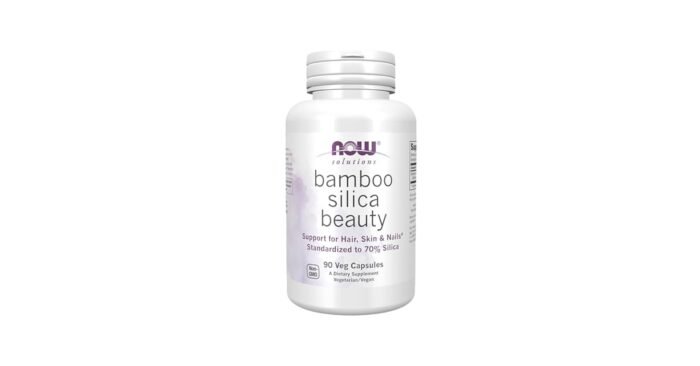 NOW Foods Bamboo Silica Beauty - 90 Veg Capsules