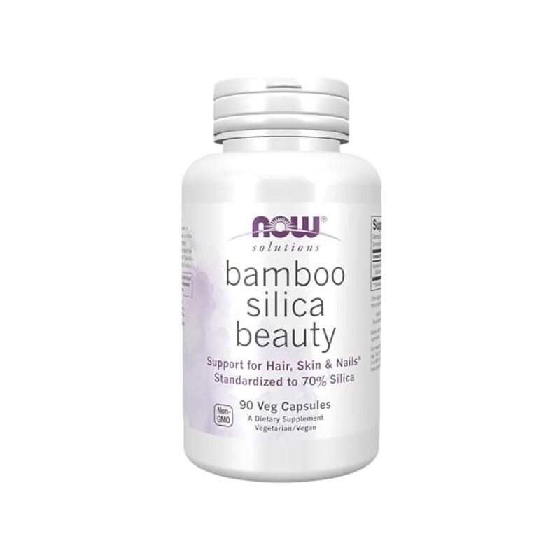 NOW Foods Bamboo Silica Beauty - 90 Veg Capsules