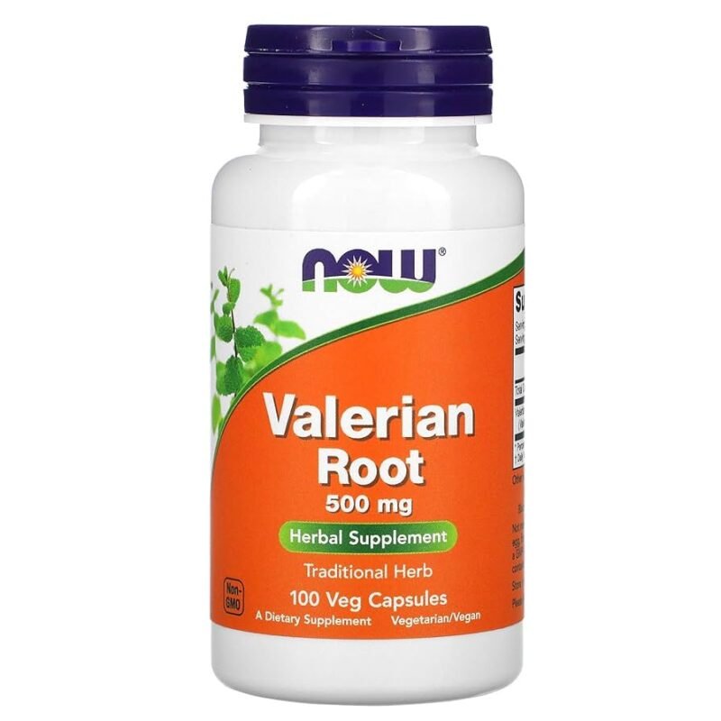 Now Foods Valerian Root 500 mg 100 Veg Capsules