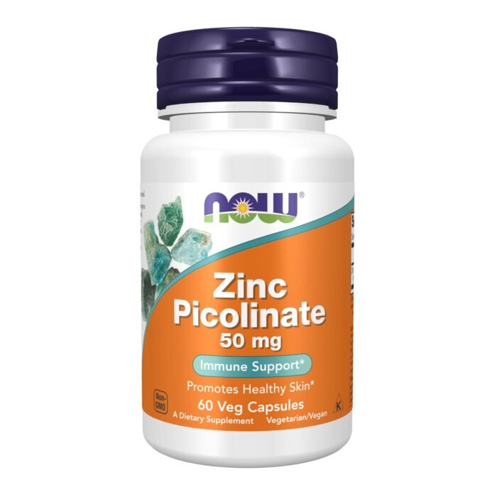 Now Foods ZINC PICOLINATE, 50mg, 60 Veg Capsules