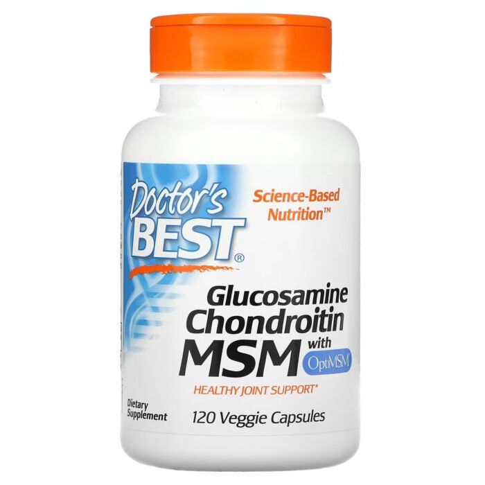 Doctor's Best - Glucosamine, Chondroitin, MSM + OptiMSM,120 capsules