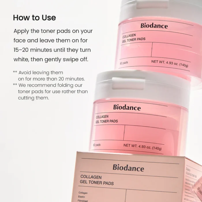 BIODANCE Collagen Gel Toner Pads (60 pads) – Image 3