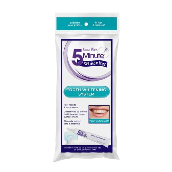 NATURAL WHITE BEST TEETH WHITENING - NO BLUE LIGHT NEEDED, 5-MINUTE FAST SPEED