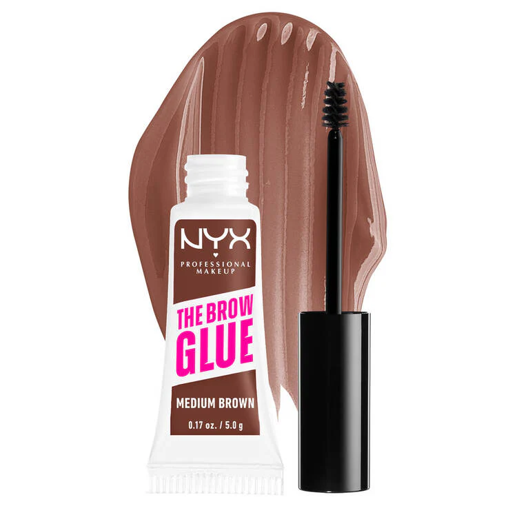 NYX THE BROW GLUE MEDIUM BROWN