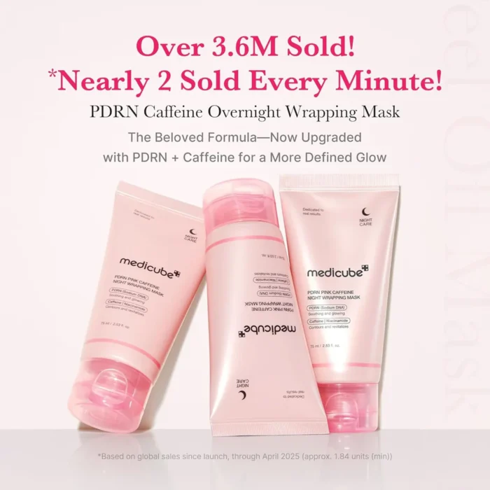 Medicube PDRN Pink Caffeine Night Wrapping Mask 75ml – Image 3