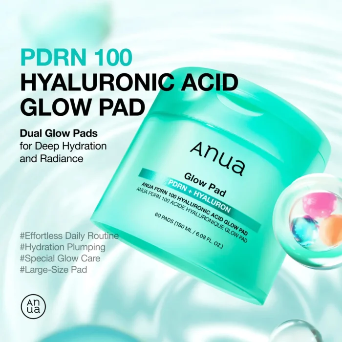 Anua PDRN 100 Hyaluronic Acid Glow Pad 180ml – Image 5