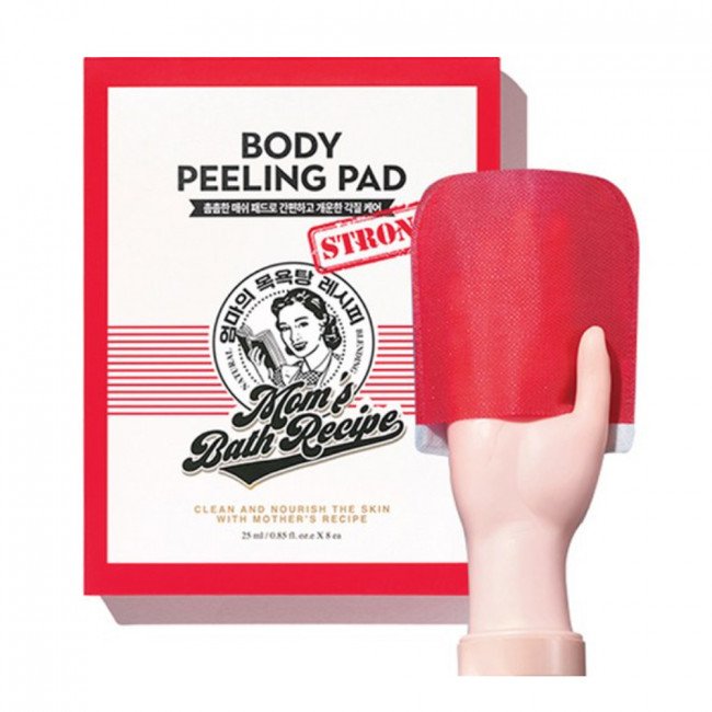 Mom's Bath Recipe Body Peeling Pad Strong