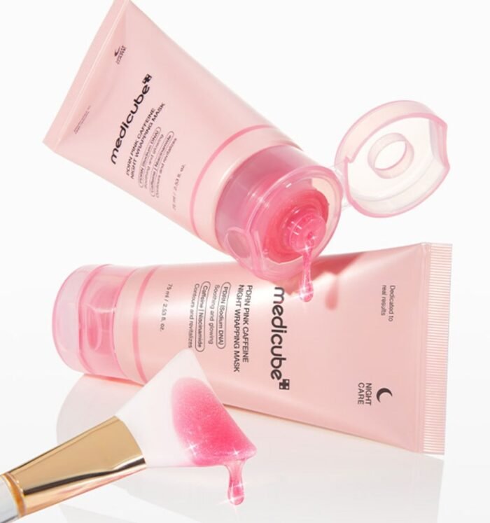 Medicube PDRN Pink Caffeine Night Wrapping Mask 75ml – Image 4