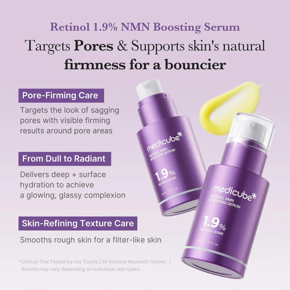 MEDICUBE RETINOL NMN BOOSTING SERUM 30 ML – Image 4