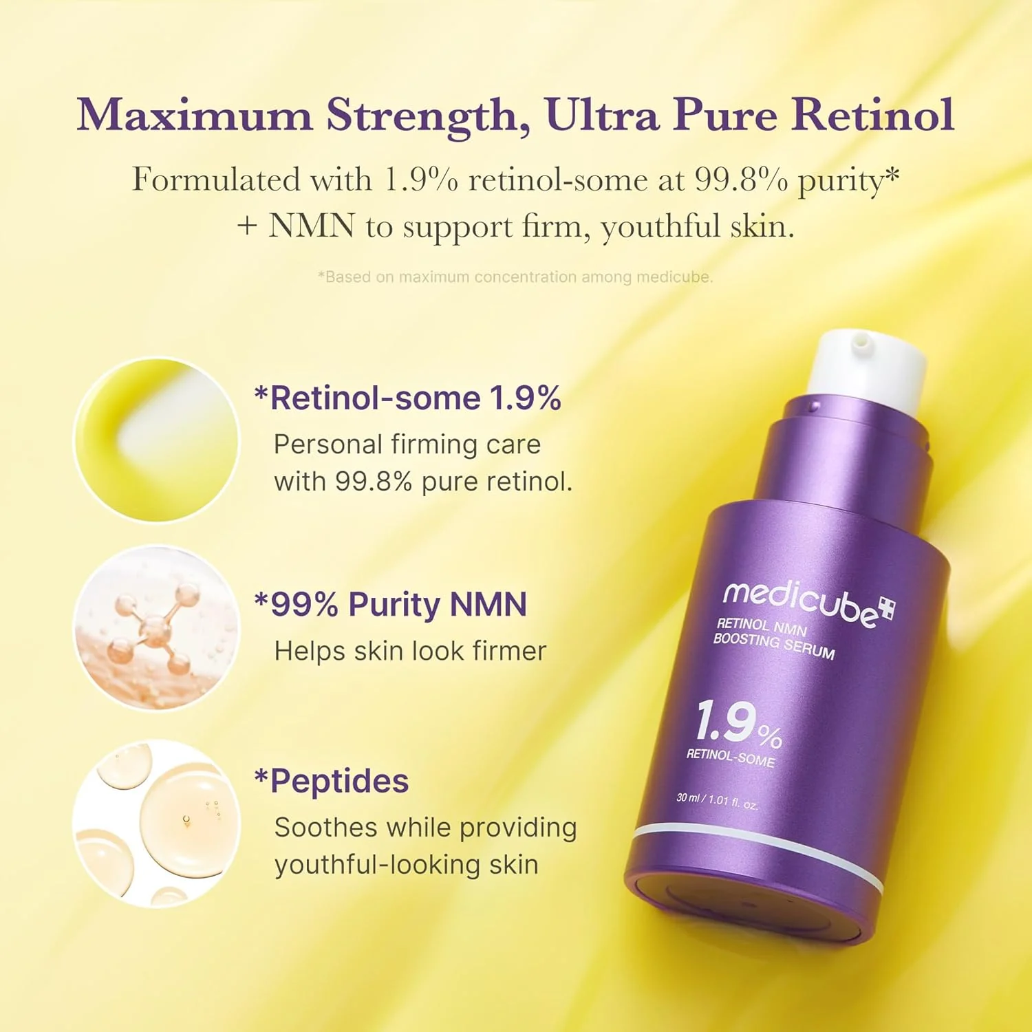 MEDICUBE RETINOL NMN BOOSTING SERUM 30 ML – Image 3