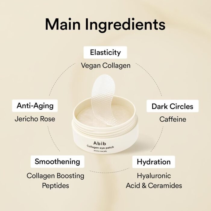 Abib Collagen Eye Patch Jericho Rose Jelly 60pcs – Image 3