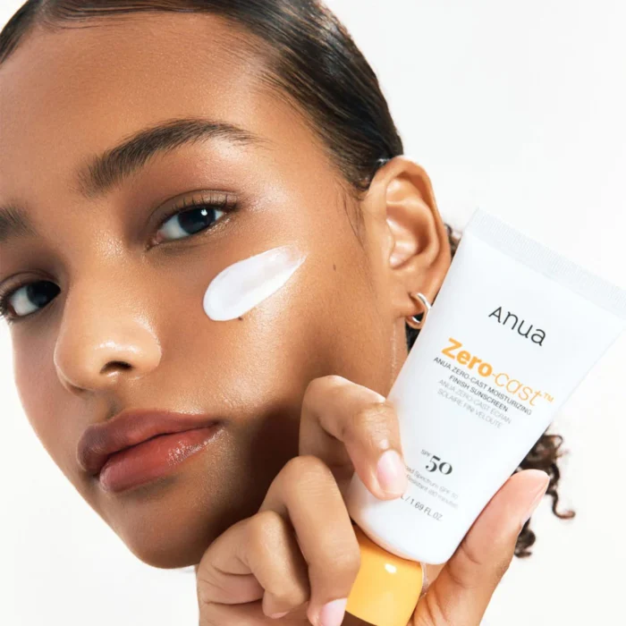 ANUA ZERO CAST MOISTURIZING FINISH SUNSCREEN SPF50+ PA+50ML – Image 3