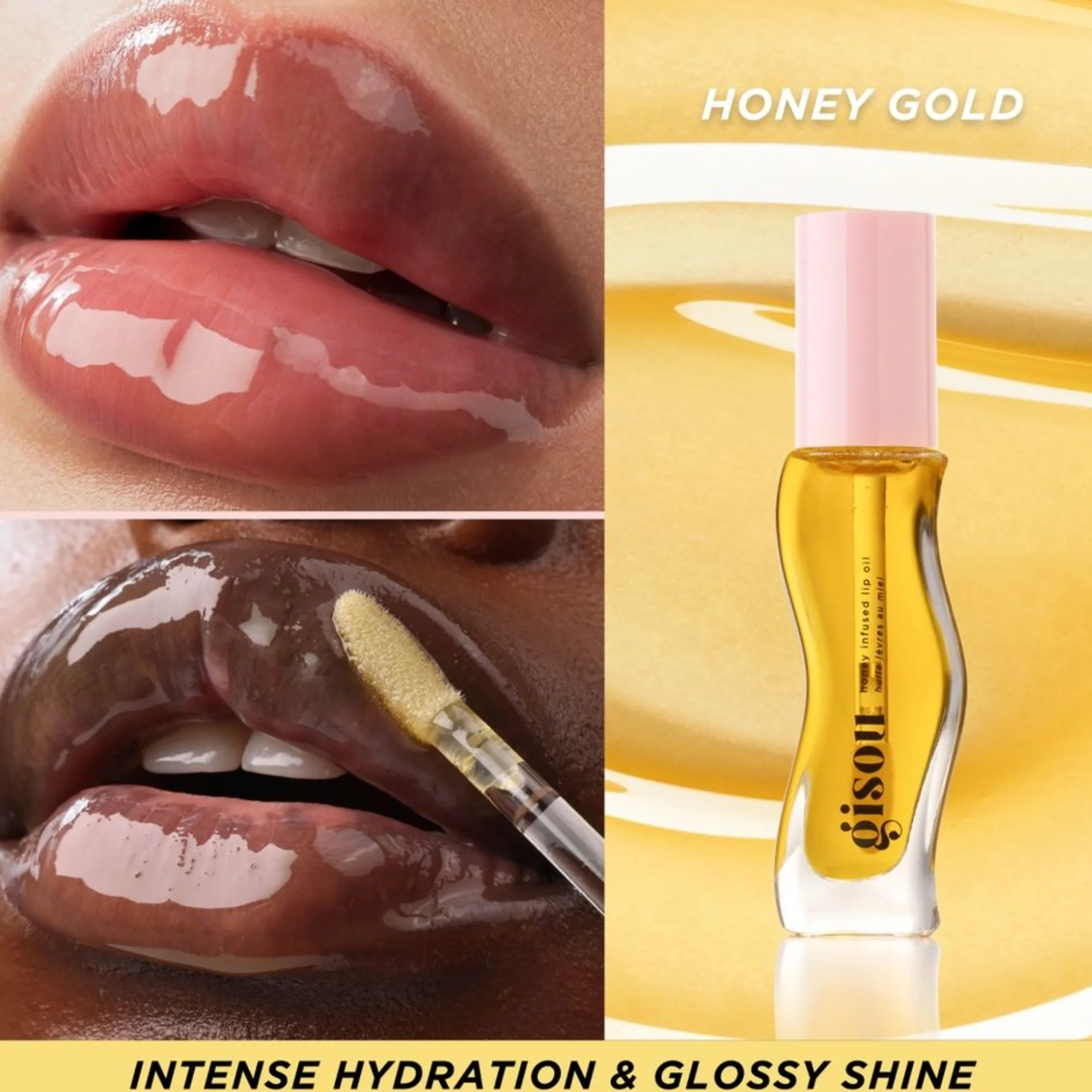 Gisou Honey Infused Lip Oil - réf Honey gold 8ml – Image 2