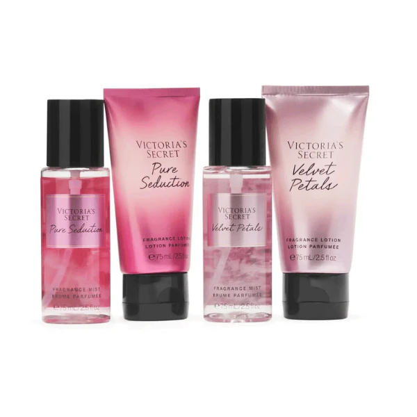 Victoria's Secret Pure Seduction & Velvet Petals 4p Set (75ml)