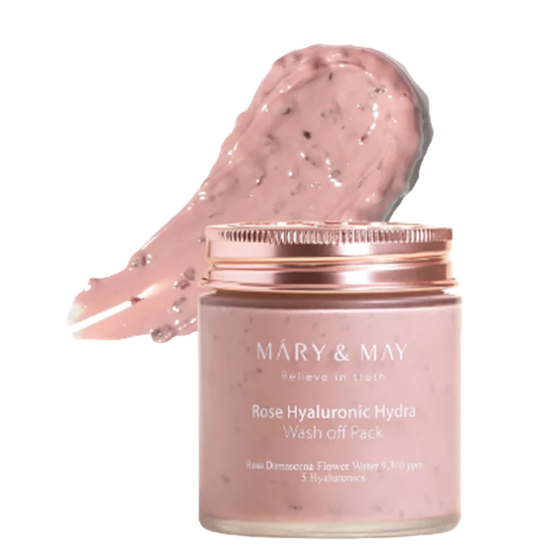 Mary & May ROSE HYALURONIC HYDRA WASH OFF PACK 125G