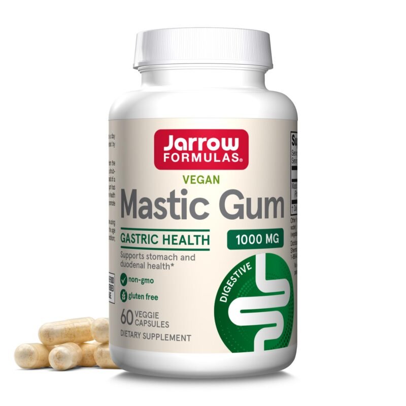 Jarrow Formulas Mastic Gum 1000 mg  60 Veggie Caps  Mastic Gum Capsules