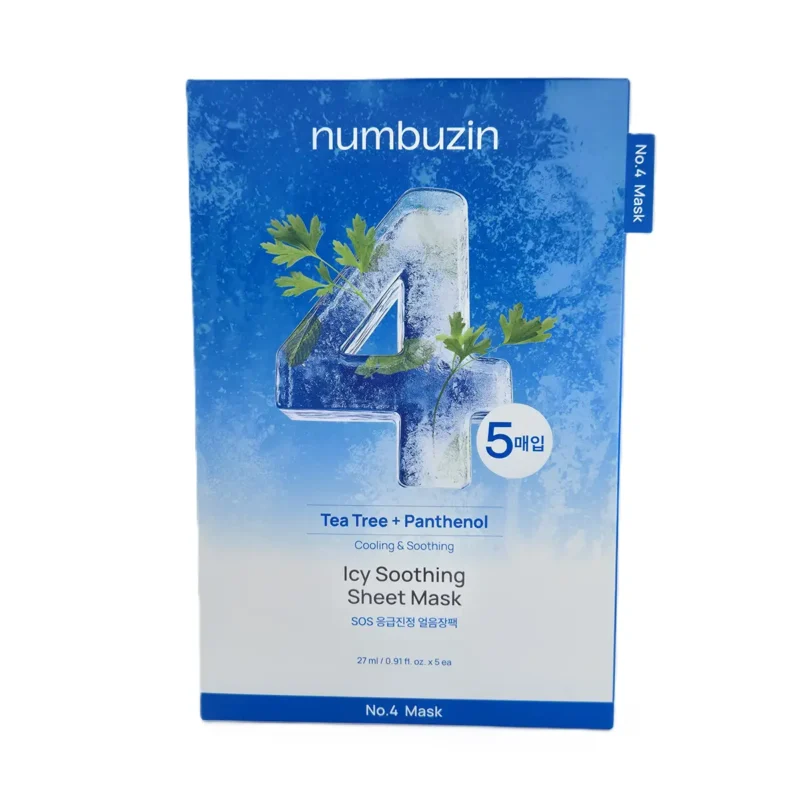 Numbuzin No.4 Icy Soothing Mask 5pcs