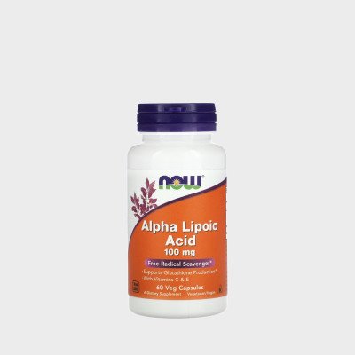 NOW FOODS Alpha Lipoic Acid 100 mg 60 Veg Capsules