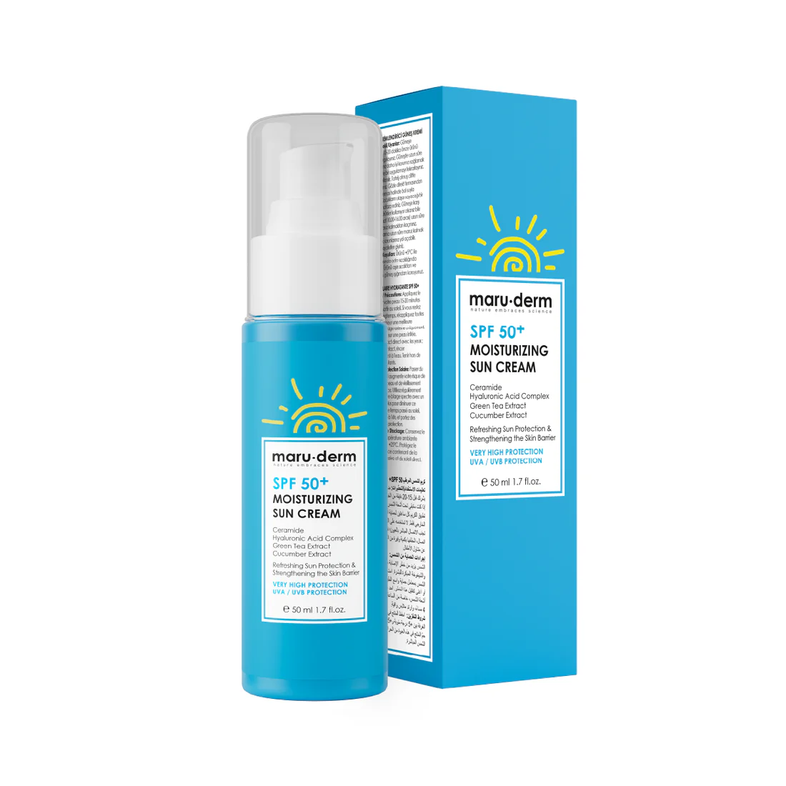 Maruderm SPF 50+ Crème solaire hydratante 50ml