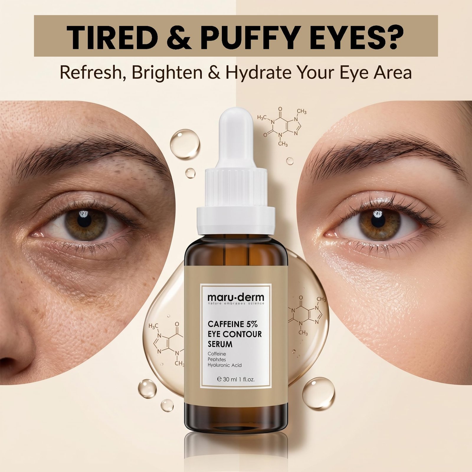 Maruderm Caffeine %5 Eye Contour Serum 30 ML – Image 3